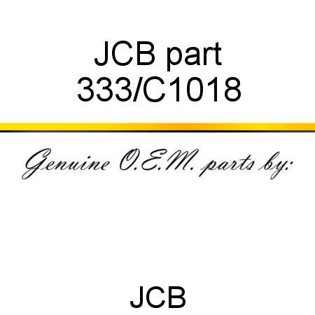 JCB part 333/C1018