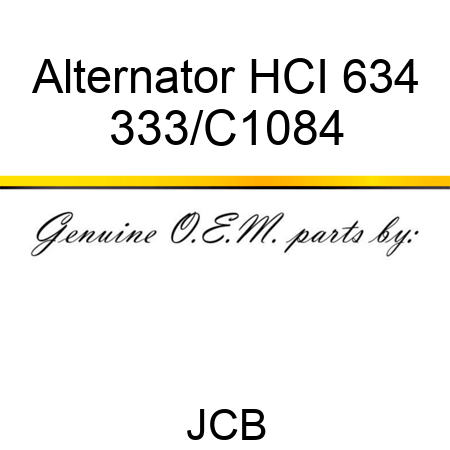 Alternator HCI 634 333/C1084