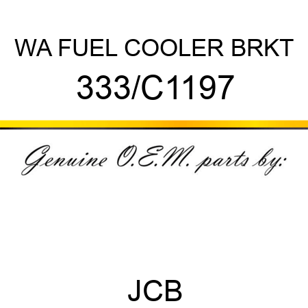 WA FUEL COOLER BRKT 333/C1197