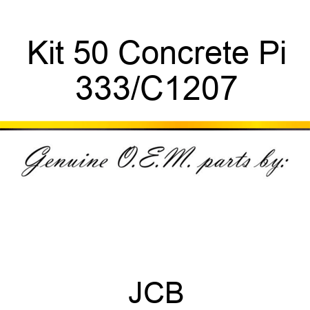 Kit 50 Concrete Pi 333/C1207