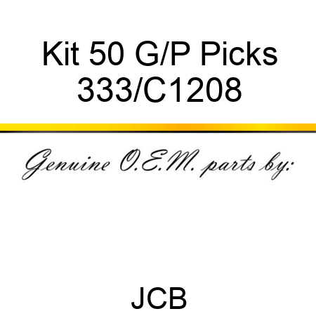 Kit 50 G/P Picks 333/C1208