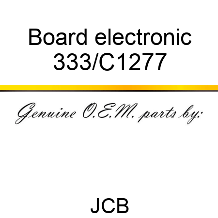 Board electronic 333/C1277