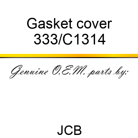 Gasket cover 333/C1314