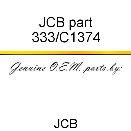 JCB part 333/C1374