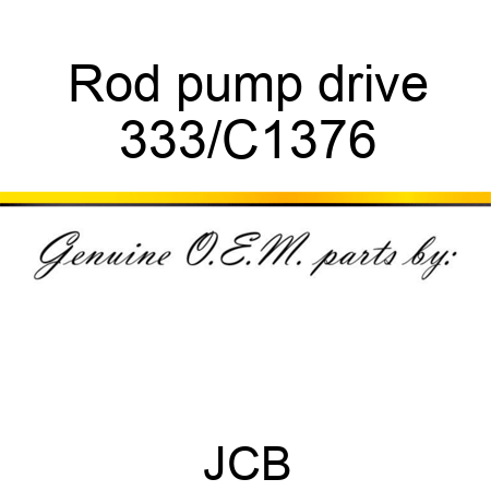 Rod pump drive 333/C1376