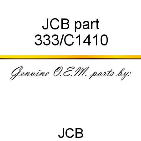 JCB part 333/C1410