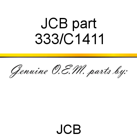 JCB part 333/C1411