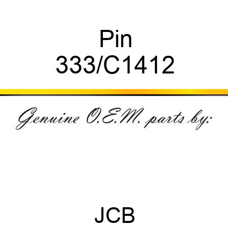 Pin 333/C1412