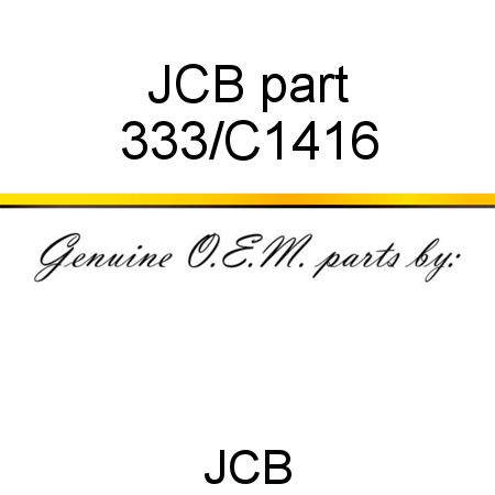 JCB part 333/C1416