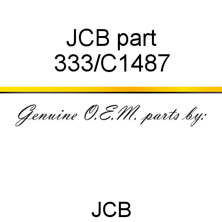 JCB part 333/C1487