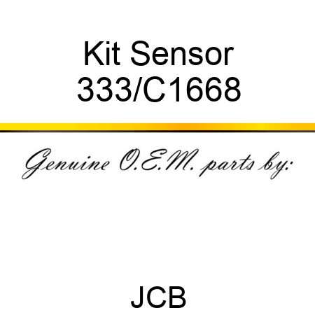 Kit Sensor 333/C1668