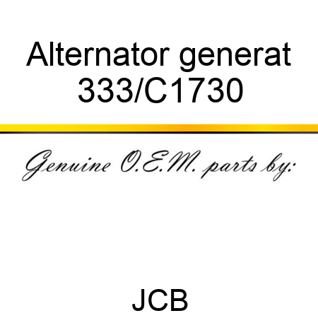 Alternator generat 333/C1730