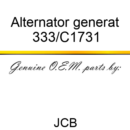 Alternator generat 333/C1731