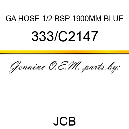 GA HOSE 1/2 BSP 1900MM BLUE 333/C2147