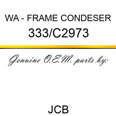 WA - FRAME CONDESER 333/C2973