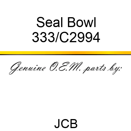 Seal Bowl 333/C2994