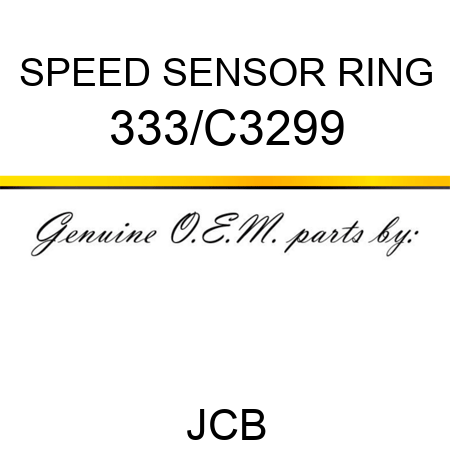 SPEED SENSOR RING 333/C3299