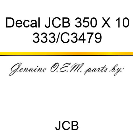 Decal JCB 350 X 10 333/C3479