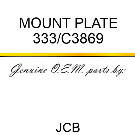 MOUNT PLATE 333/C3869