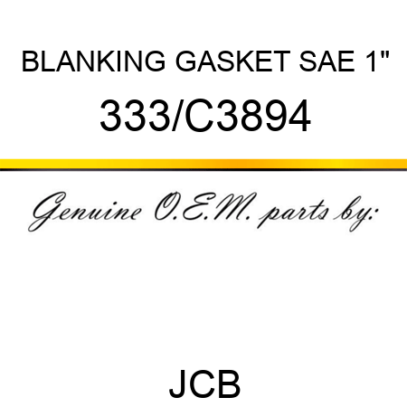 BLANKING GASKET SAE 1
