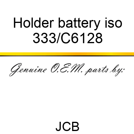 Holder battery iso 333/C6128