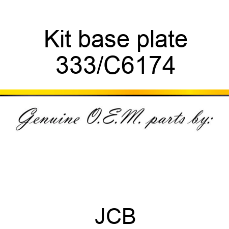 Kit base plate 333/C6174