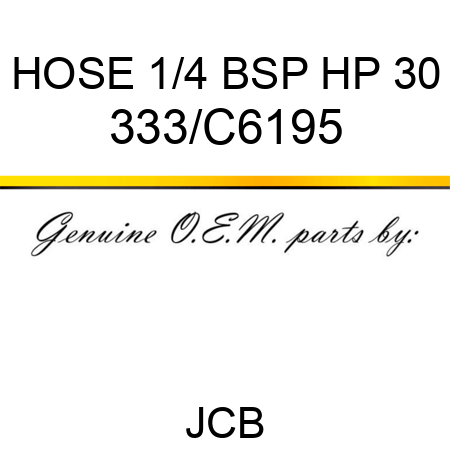 HOSE 1/4 BSP HP 30 333/C6195