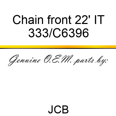 Chain front 22' IT 333/C6396