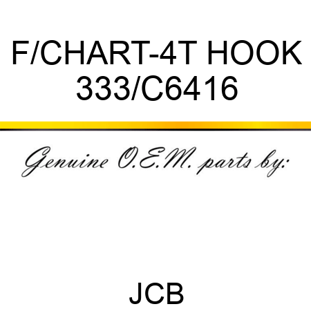 F/CHART-4T HOOK 333/C6416