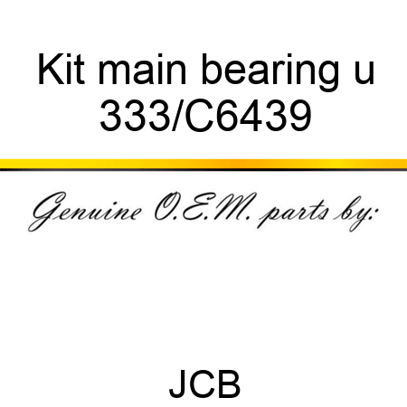 Kit main bearing u 333/C6439