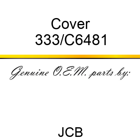 Cover 333/C6481