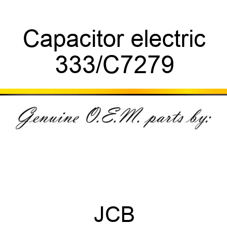 Capacitor electric 333/C7279