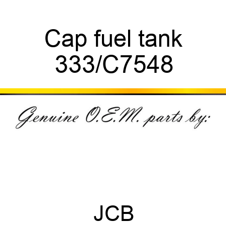 Cap fuel tank 333/C7548