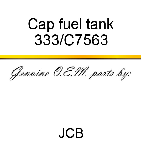 Cap fuel tank 333/C7563