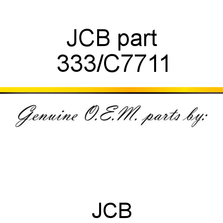 JCB part 333/C7711