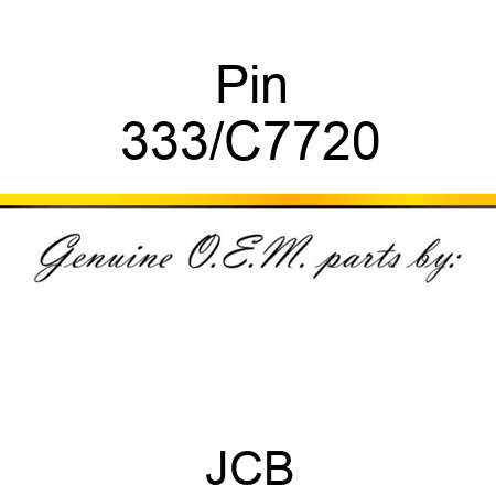 Pin 333/C7720
