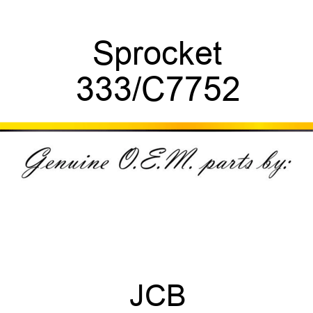 Sprocket 333/C7752