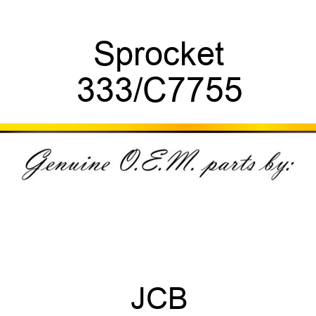 Sprocket 333/C7755