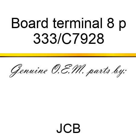 Board terminal 8 p 333/C7928