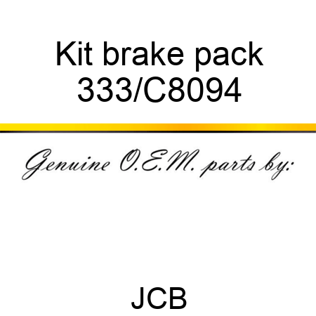 Kit brake pack 333/C8094