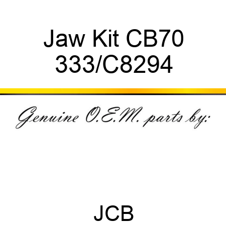 Jaw Kit CB70 333/C8294