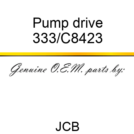 Pump drive 333/C8423