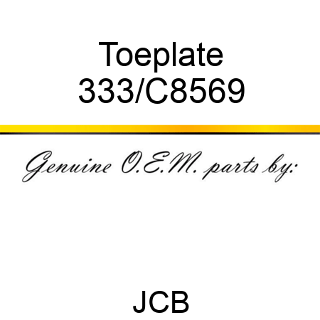 Toeplate 333/C8569
