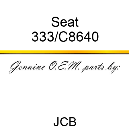 Seat 333/C8640