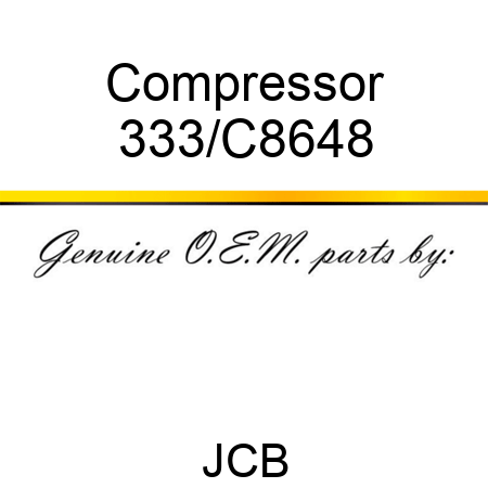 Compressor 333/C8648