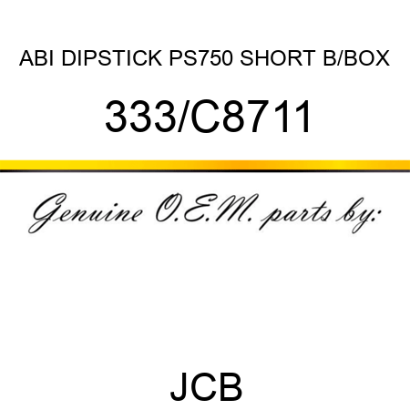 ABI DIPSTICK PS750 SHORT B/BOX 333/C8711