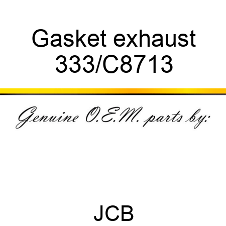 Gasket exhaust 333/C8713