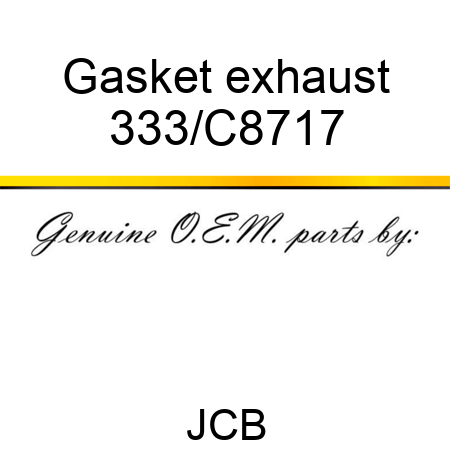 Gasket exhaust 333/C8717