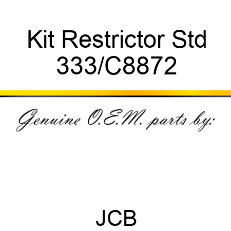 Kit Restrictor Std 333/C8872