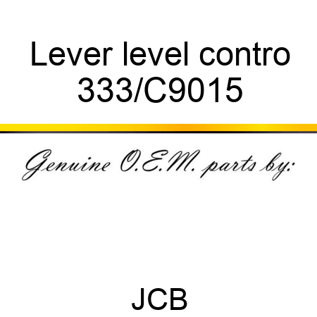 Lever level contro 333/C9015